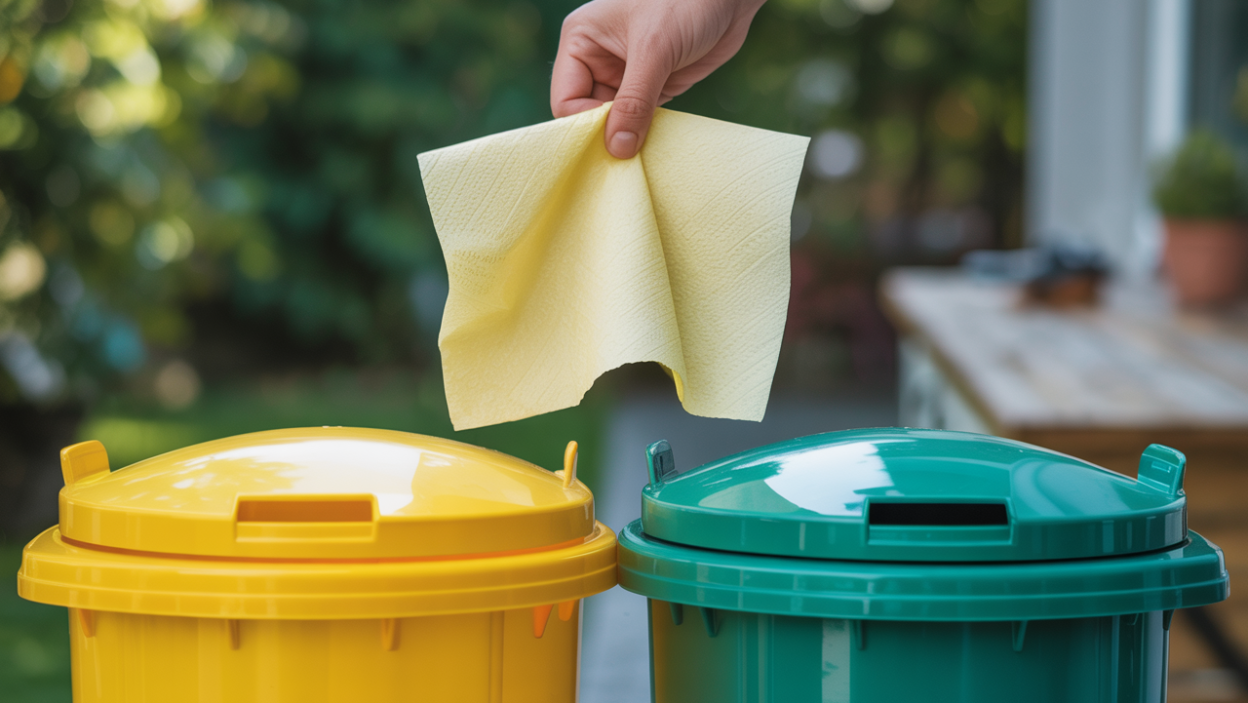 découvrez dans quelle poubelle jeter le sopalin jaune ou vert pour un tri des déchets efficace et respectueux de l'environnement.